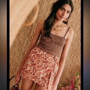 Like New Sézane Pacome Skirt in Paisley Riviera - Sz 36 FR, 4 US